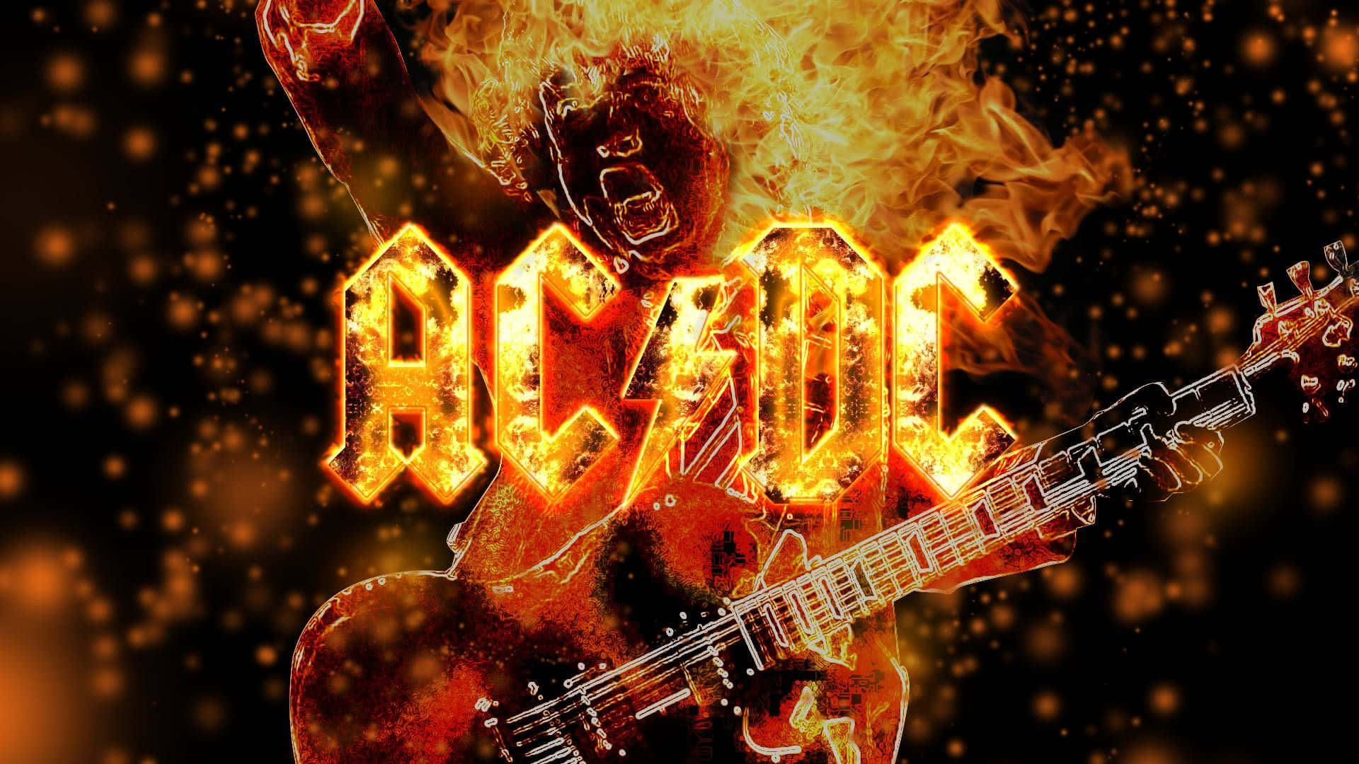 Enjoy the iconic sound of AC/DC Wallpaper