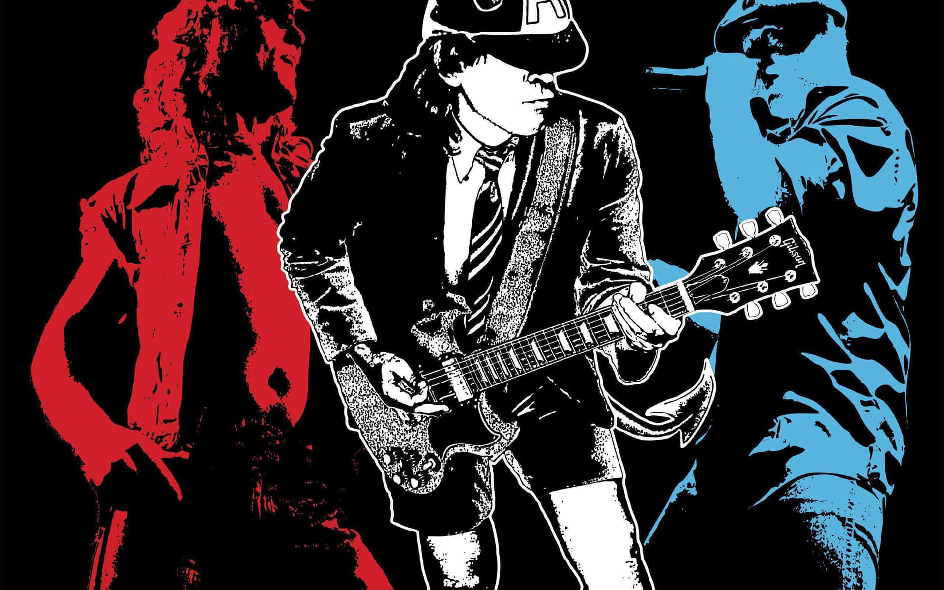 Rock out with the legendary band AC/DC Wallpaper