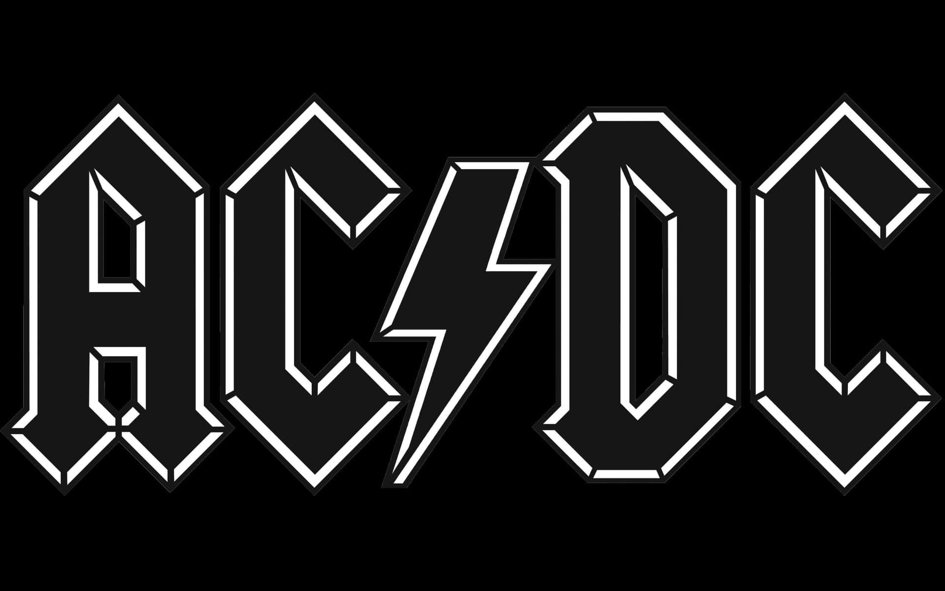 Back in Black: AC/DC Rocking Out" Wallpaper