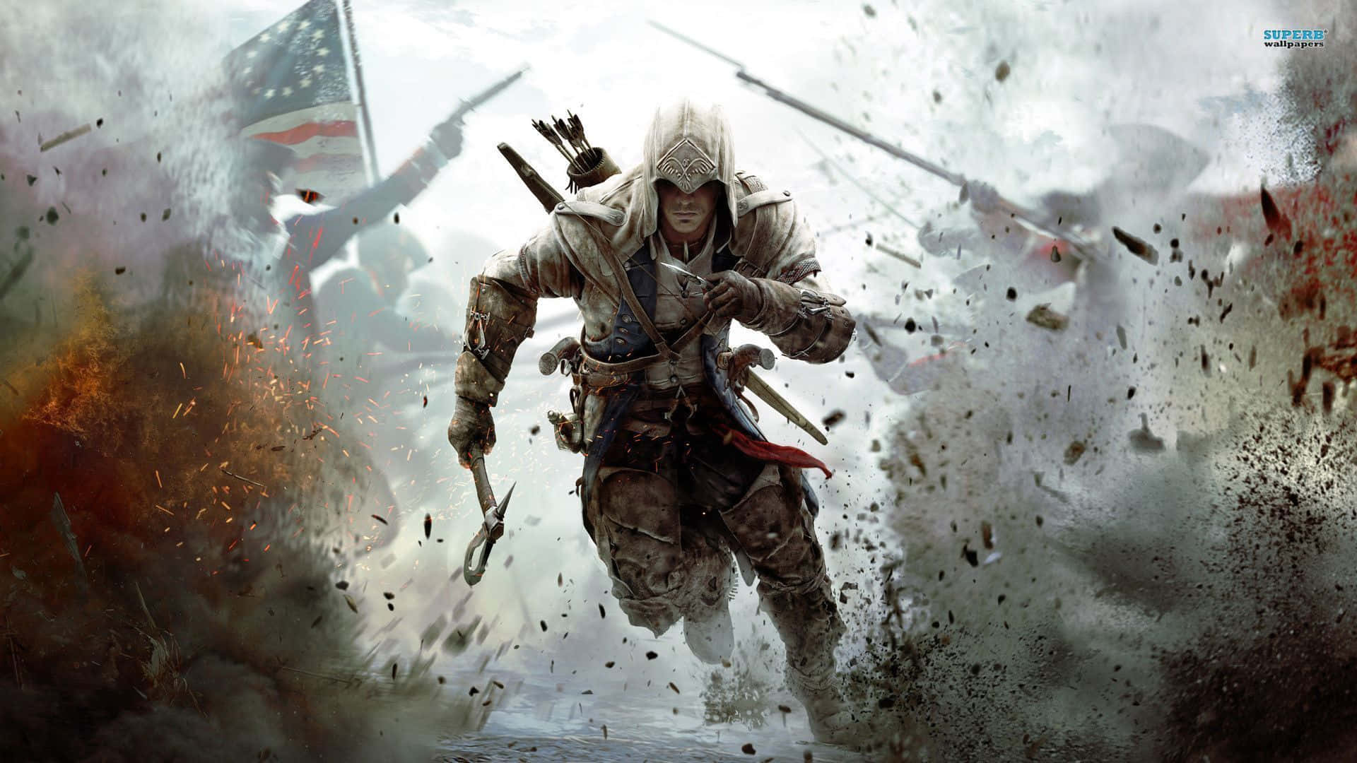 Assassin'screed Iii Hd Wallpaper: Assassins Creed Iii Hd-hintergrundbild Wallpaper