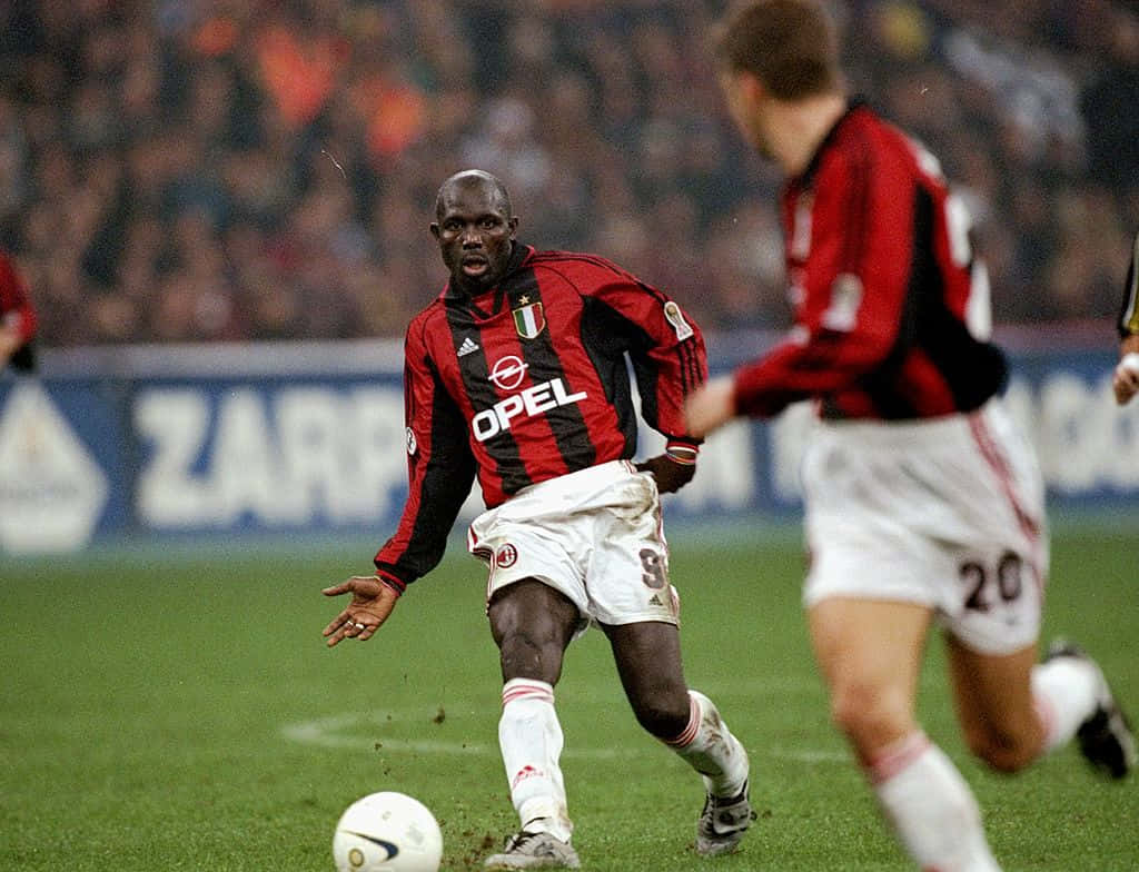 Ac Milan George Weah And His Teammate Picture