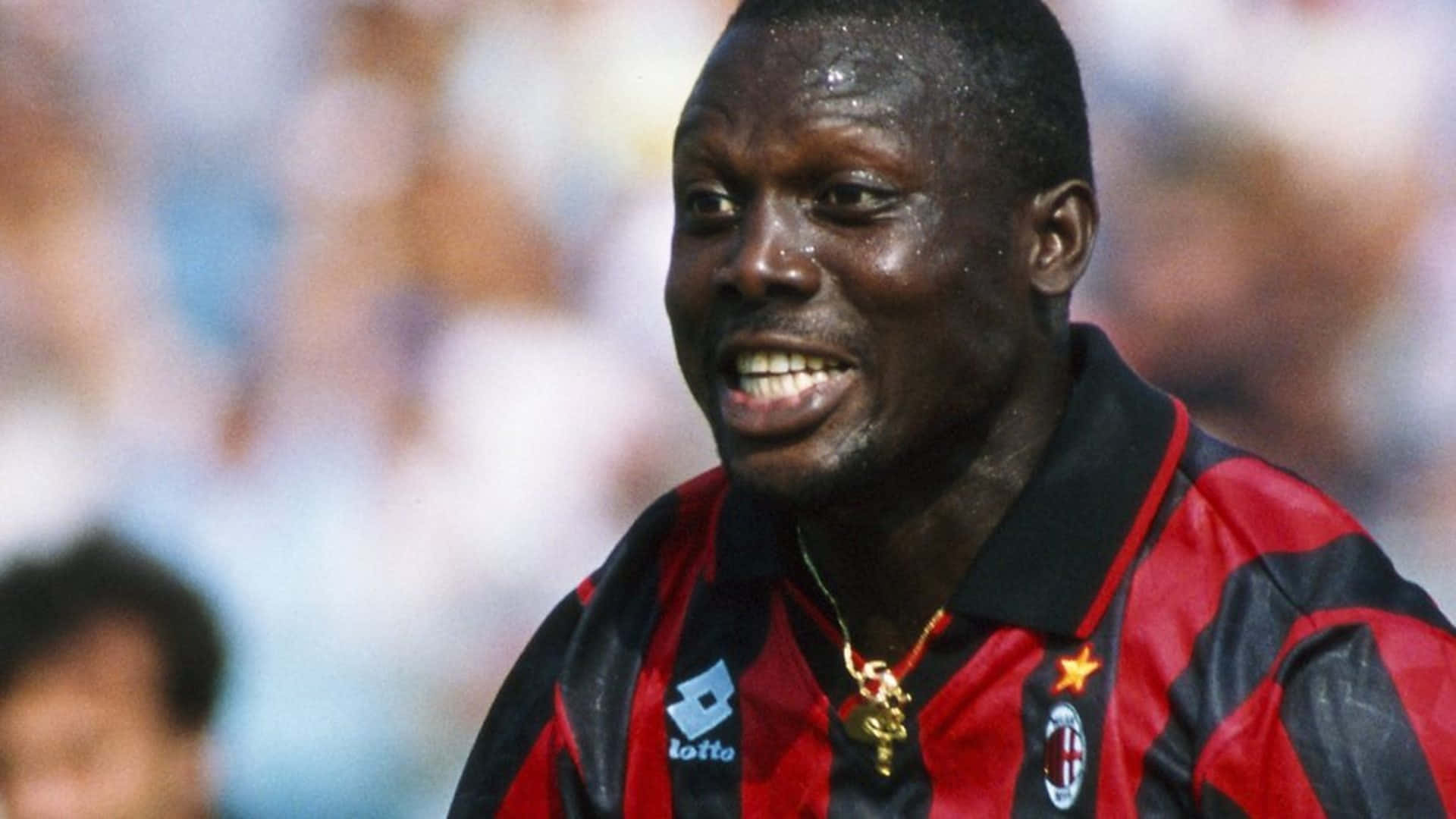 Ac Milan George Weah Close Up Background