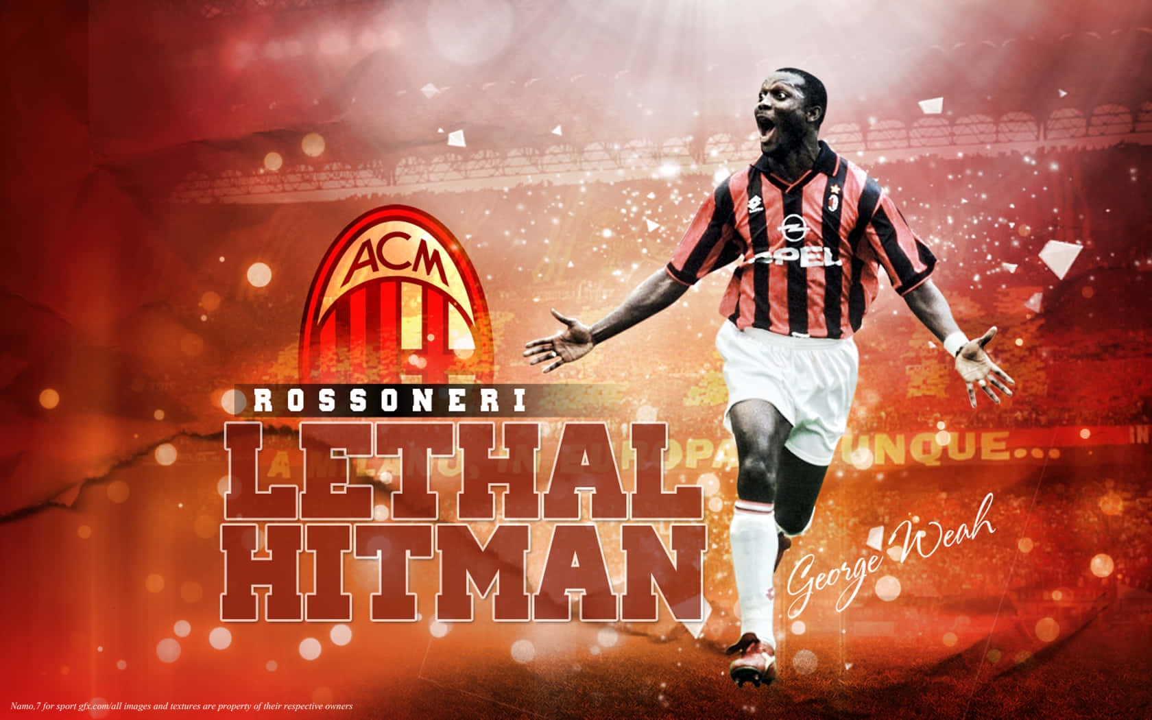 Ac Milan George Weah Lethal Hitman Poster Picture