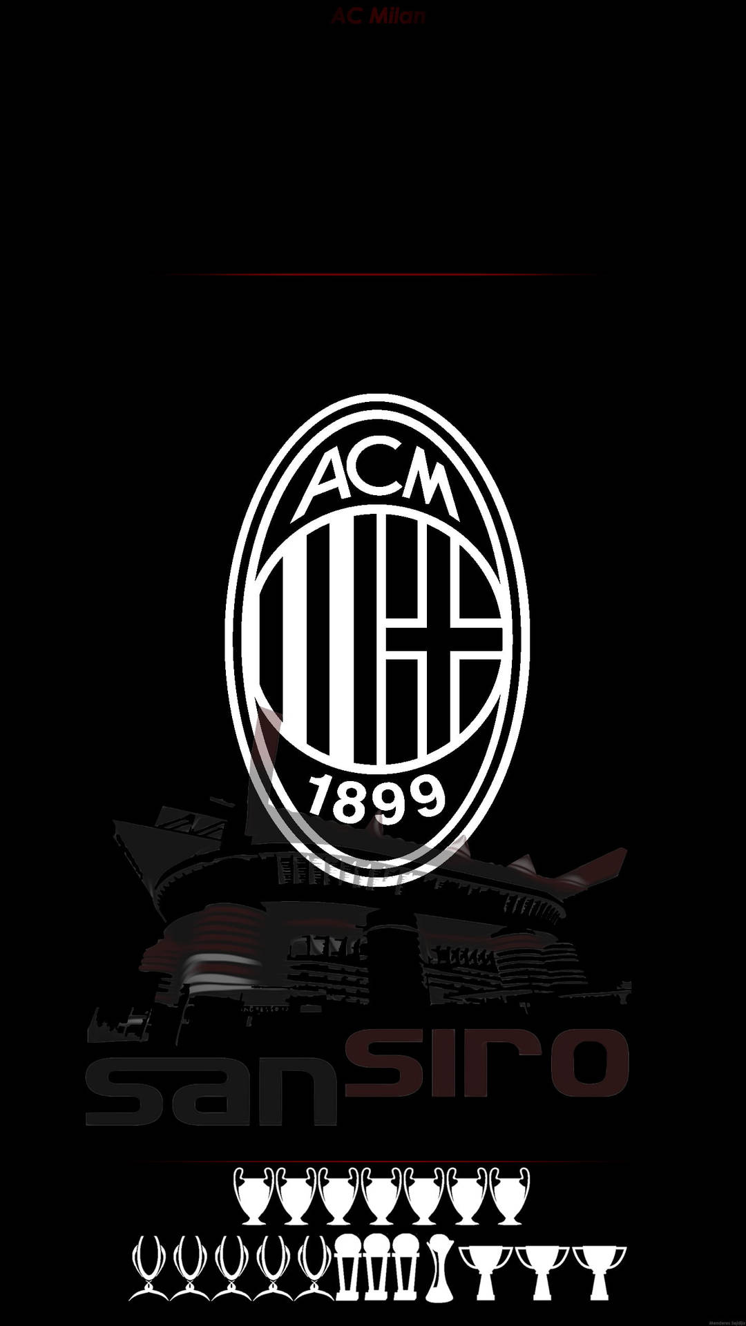 AC Milan Trophies Wallpaper