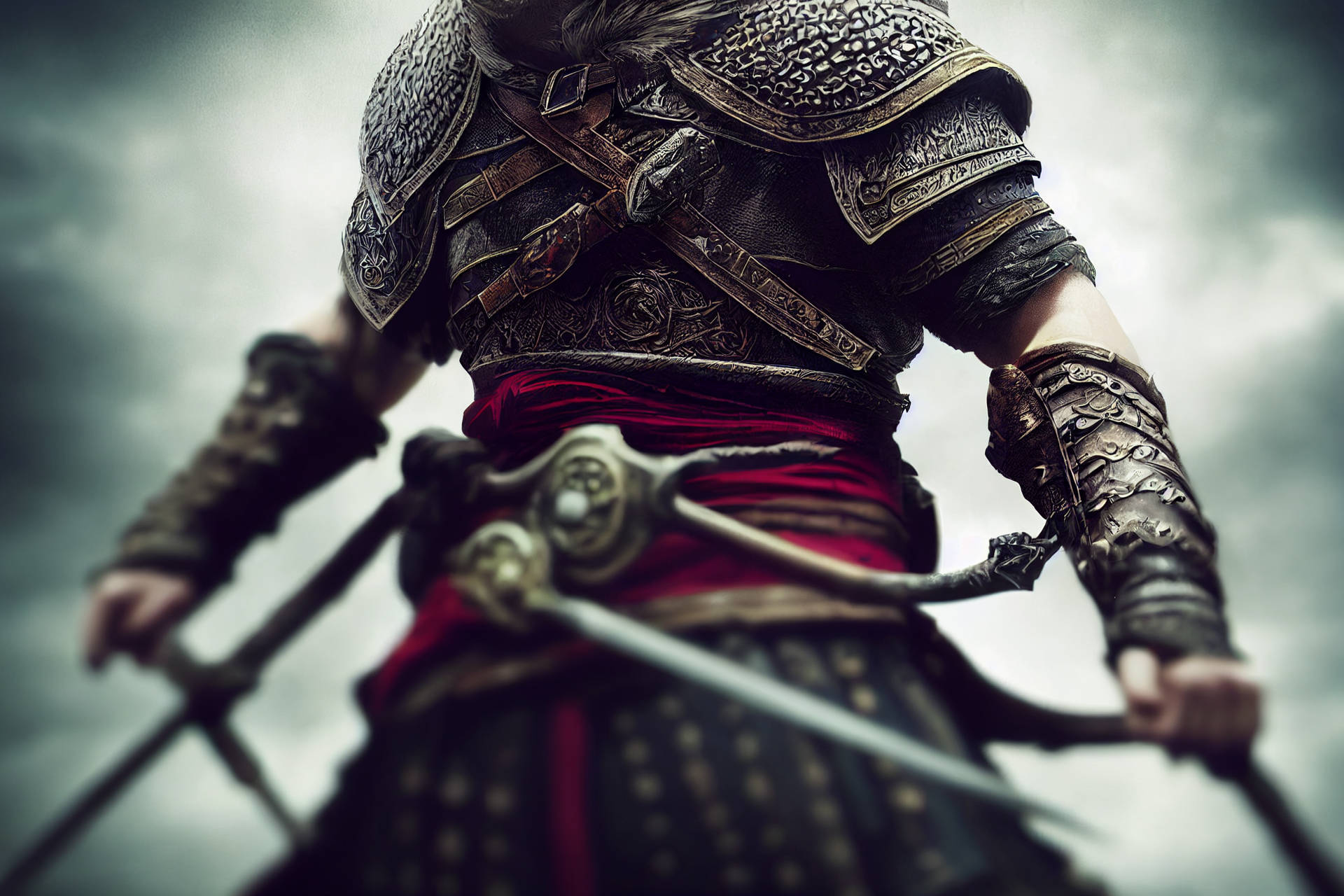 Unleash the Viking Warrior - AC Valhalla Ornate Viking Armour Wallpaper