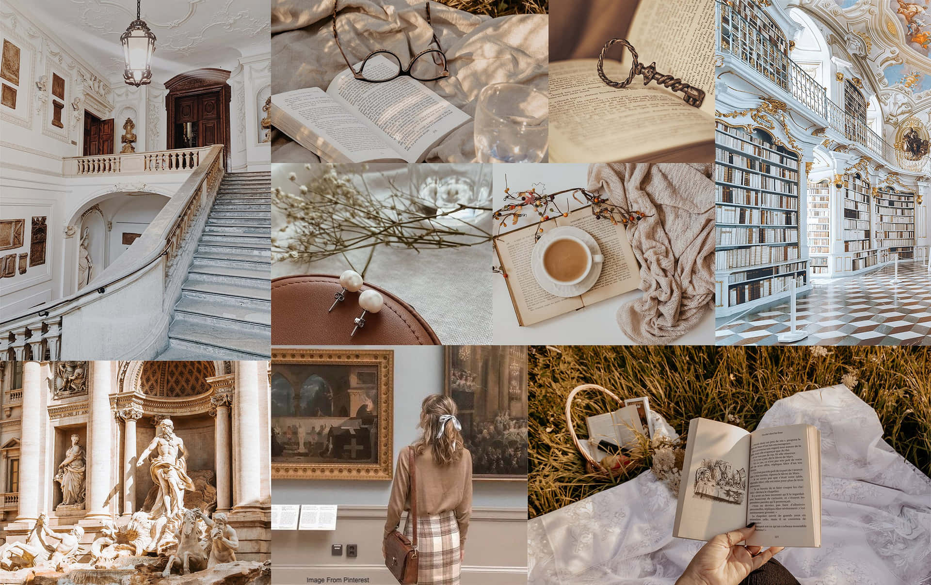 Academia Aesthetic Collage.jpg Wallpaper