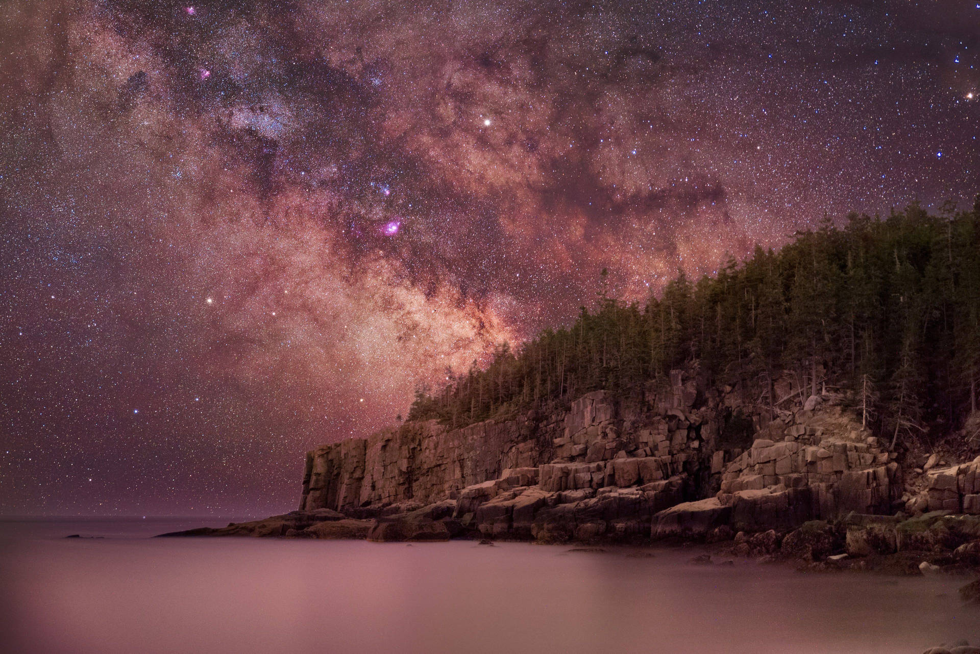 Acadia National Park Starry Night Wallpaper