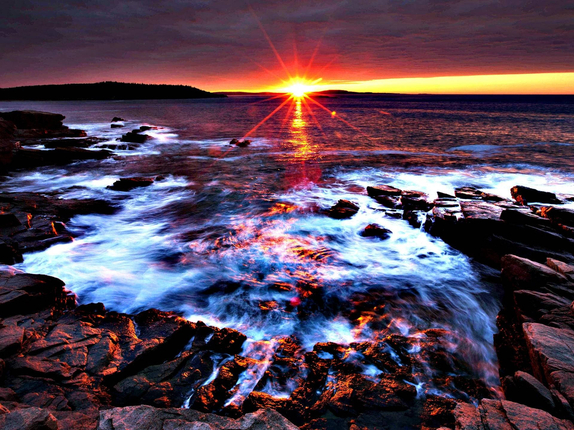 Acadia National Park Sunset Wallpaper