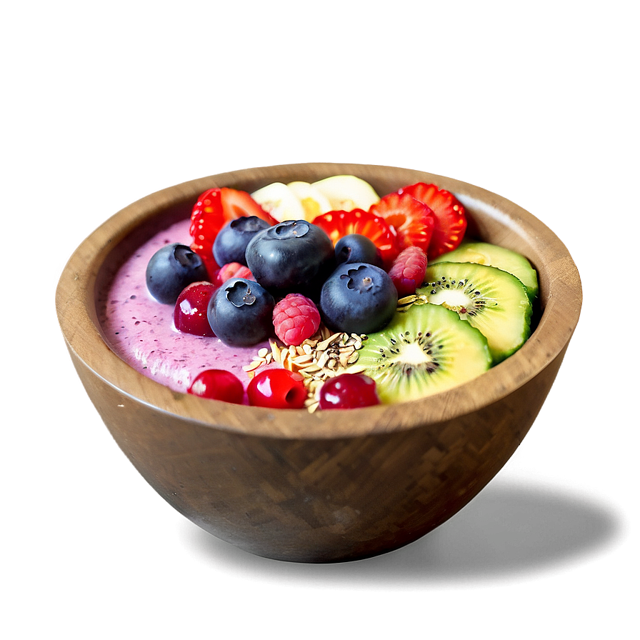 Acai Smoothie Bowl Decoration Png Fjy PNG