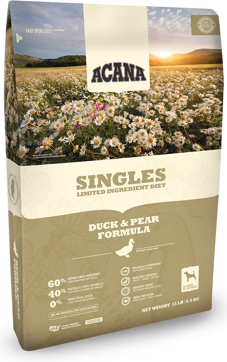 Acana Duckand Pear Dog Food Package PNG