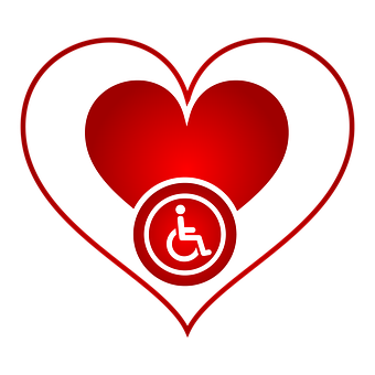 Accessibility Heart Symbol PNG
