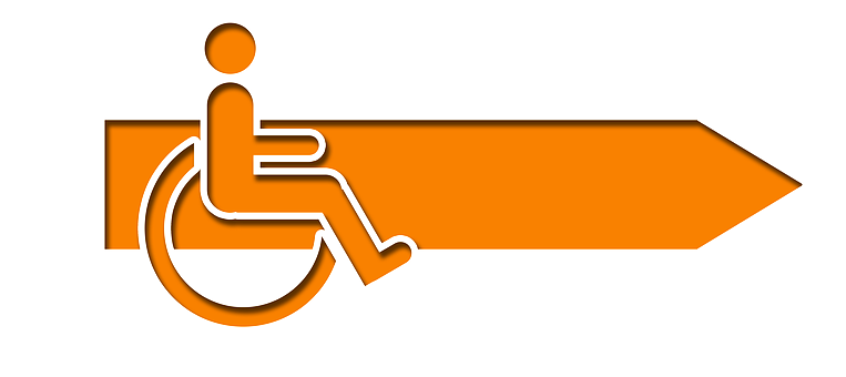 Accessible Direction Signage PNG