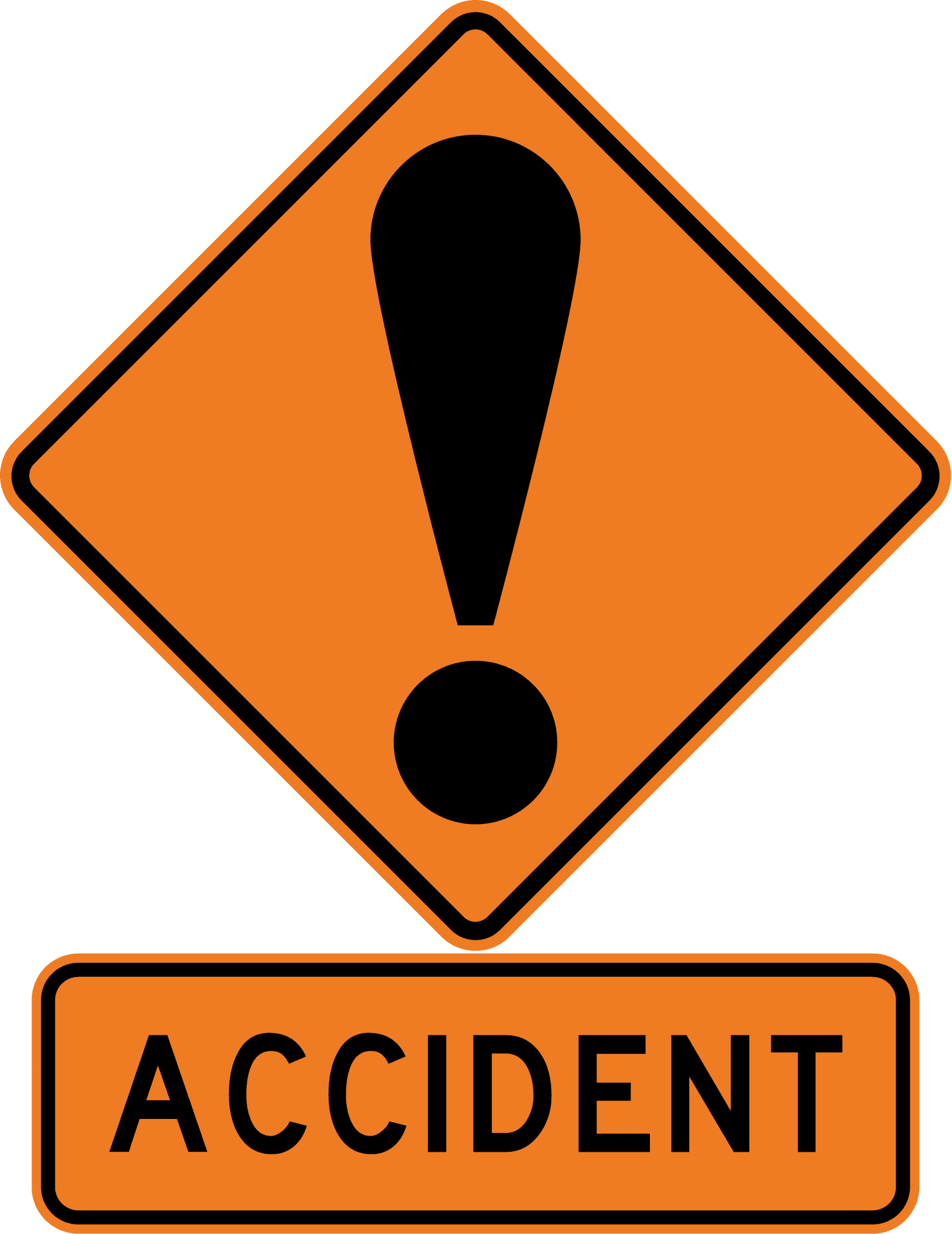 Accident Warning Sign PNG