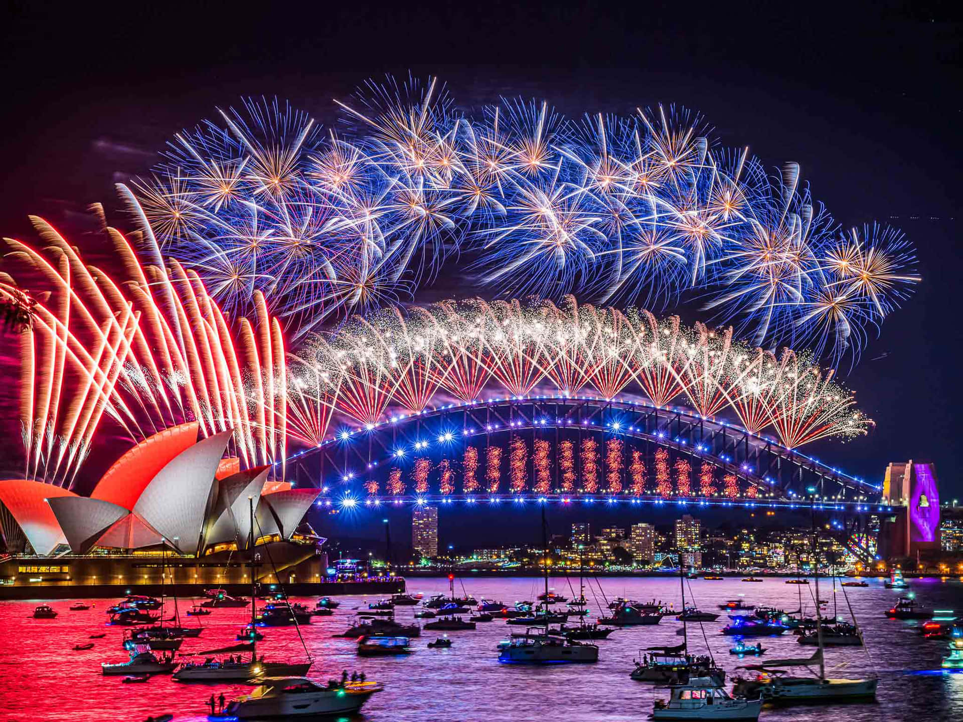 Accogliendoil Nuovo Anno Con Fuochi D'artificio E Celebrazioni