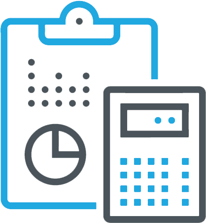 Accounting Clipboardand Calculator Icon PNG