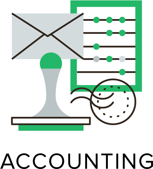 Accounting Stampand Ledger Icon PNG