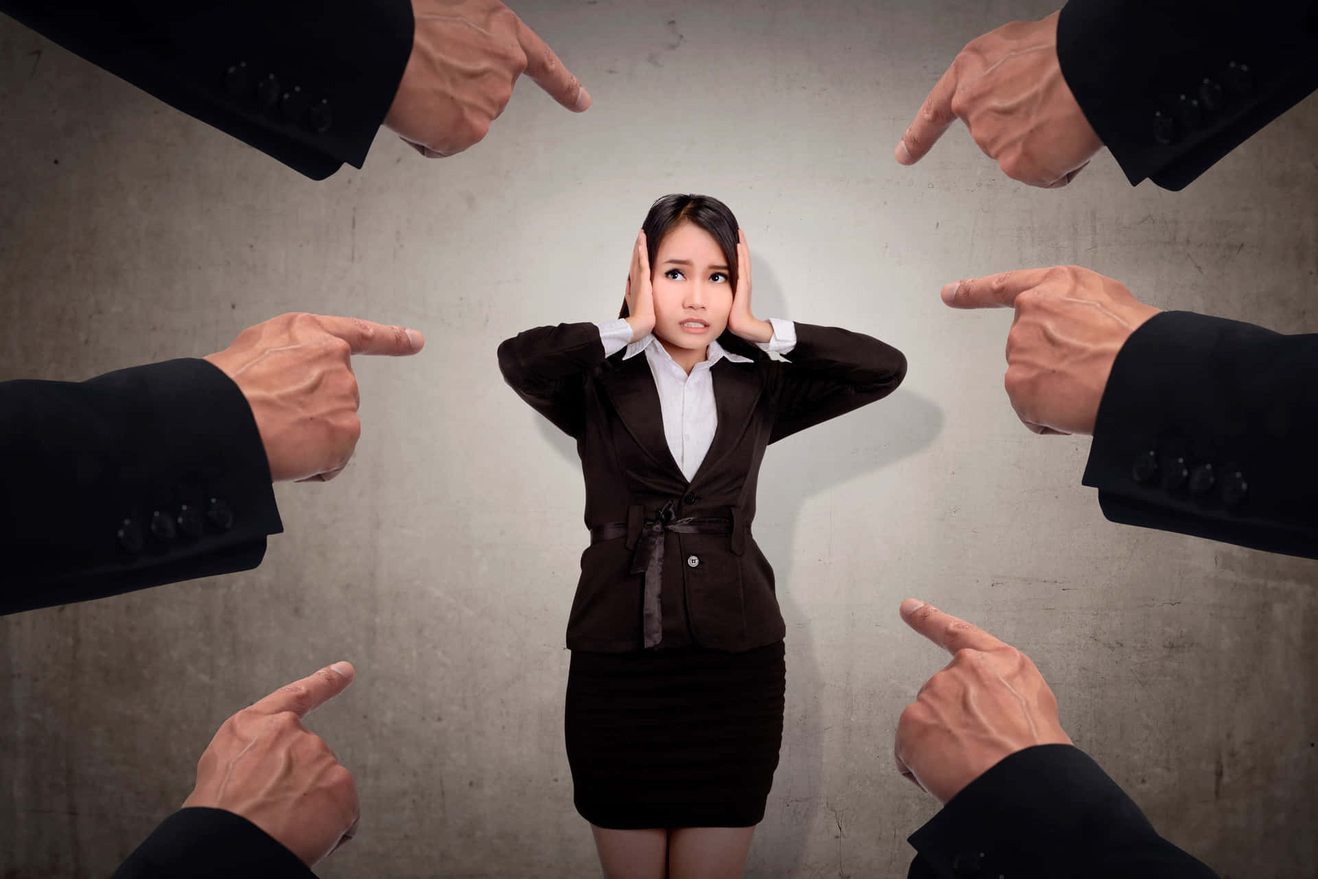 Beschuldiging En Stress Op De Werkplek Achtergrond