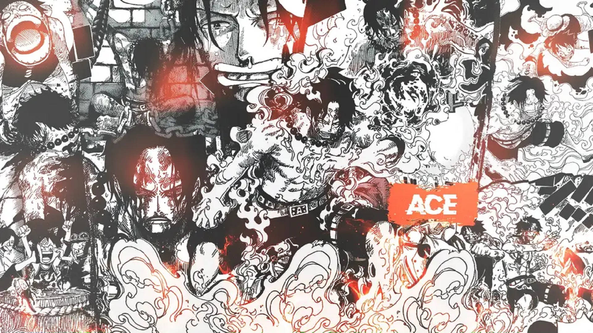 Ace And Luffy Manga Panel