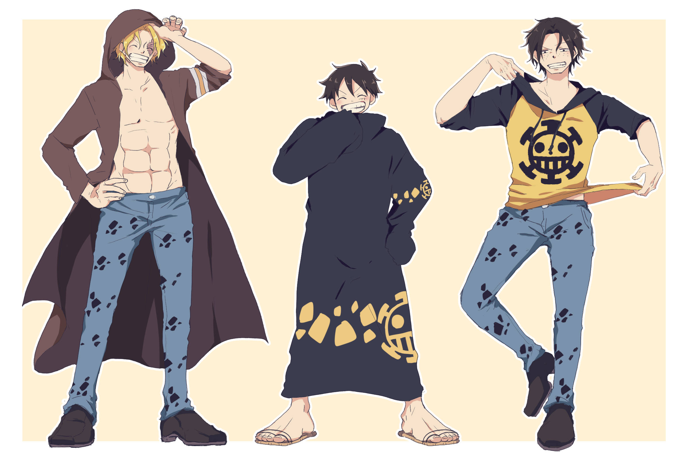 Ace And Luffy Trafalgar Law One Piece Clothes Wallpaper