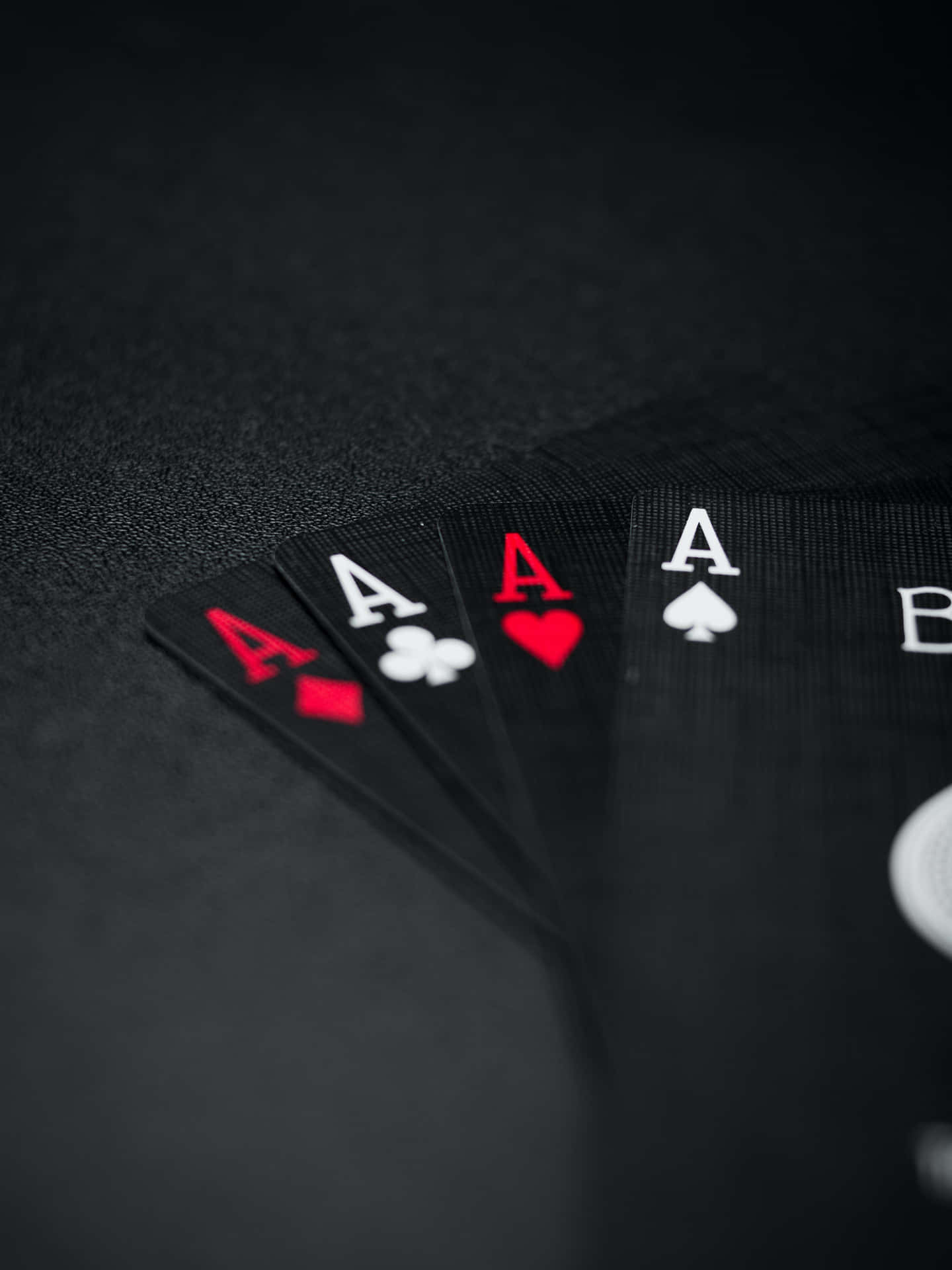 Ace Cards Dark Background Wallpaper