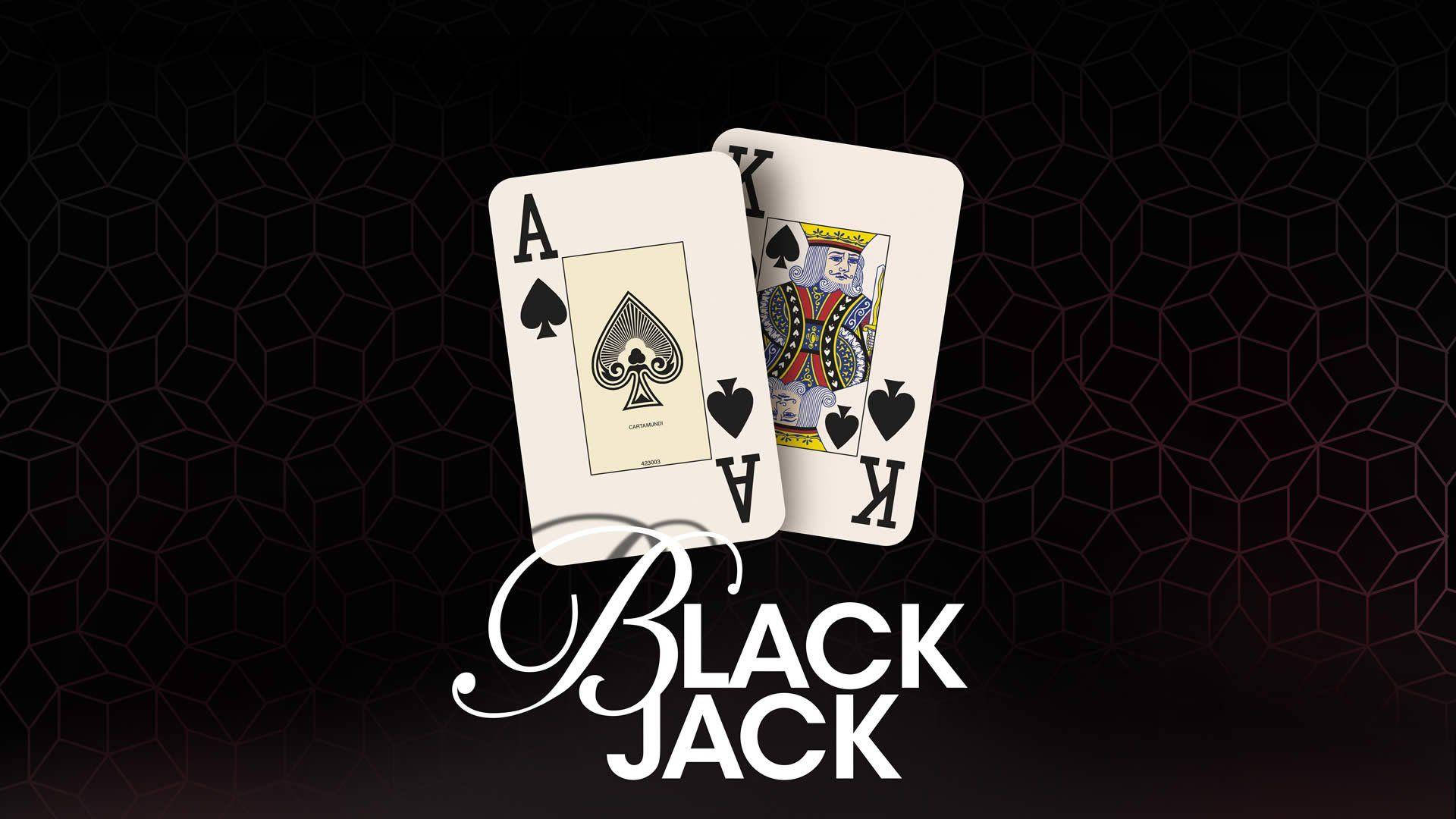 Ace King Blackjack Minimalist Black Wallpaper