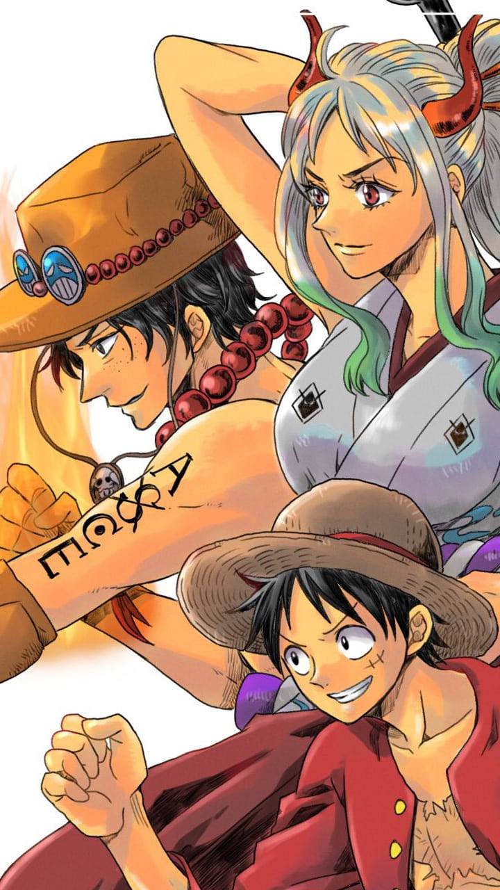 Download Ace Luffy Yamato One Piece Wallpaper 