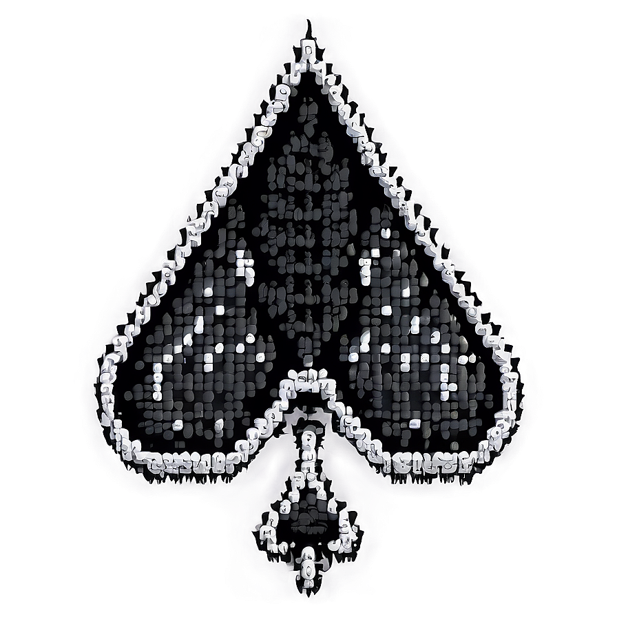 Ace Of Spades In Pixel Art Png 06122024 PNG