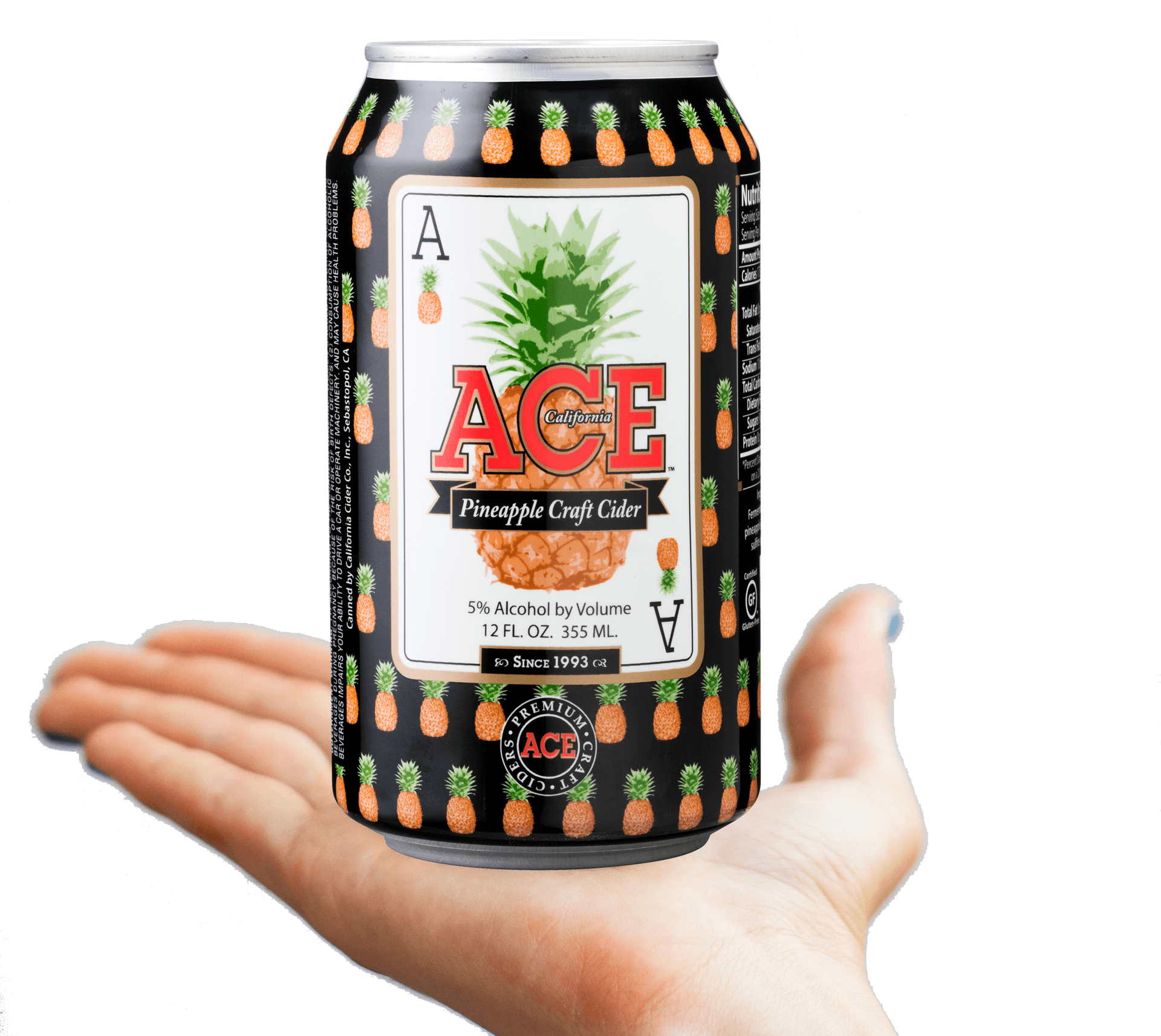 Ace Pineapple Craft Cider Can PNG