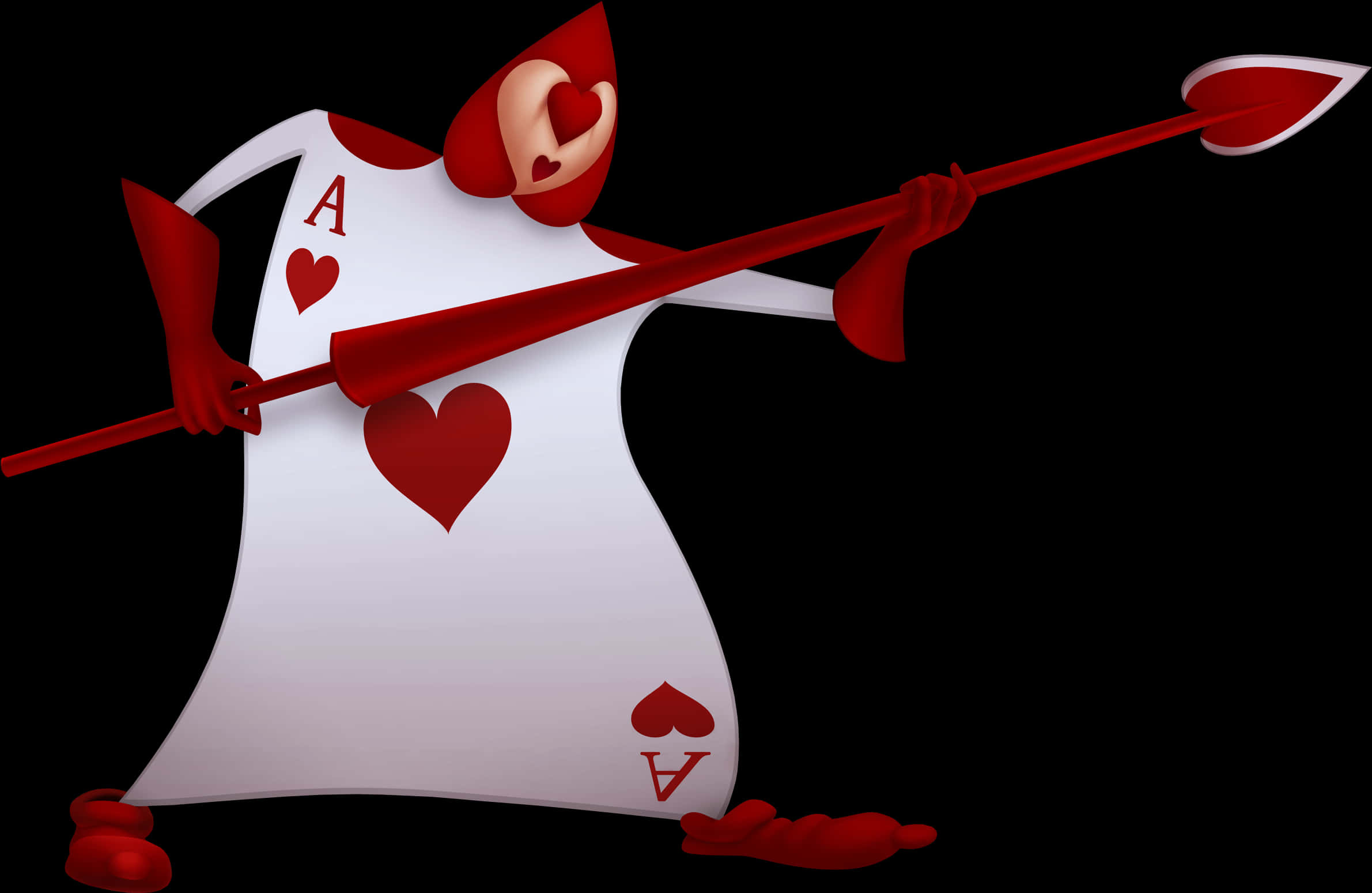 Aceof Hearts Card Guard Alicein Wonderland PNG