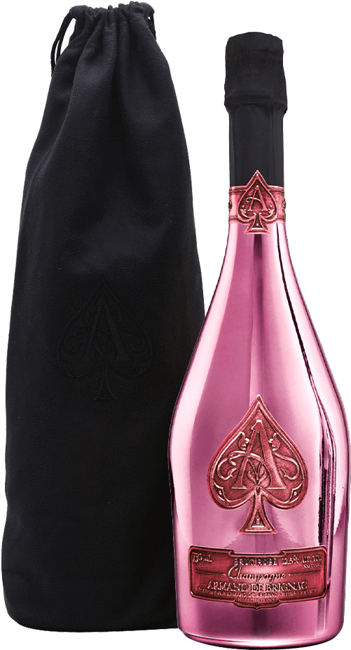 Aceof Spades Champagne Bottleand Pouch PNG