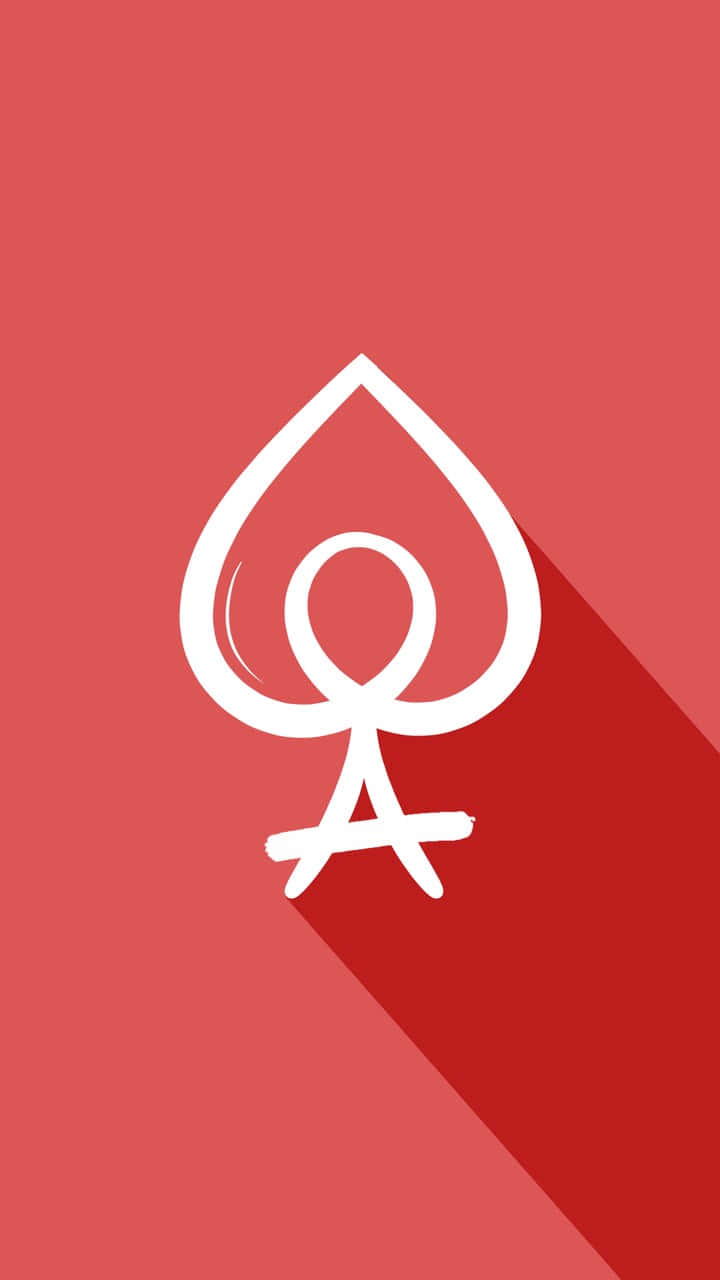 Aceof Spades Icon Red Background Wallpaper