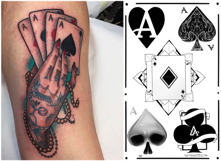 Aceof Spades Tattoo Designs PNG