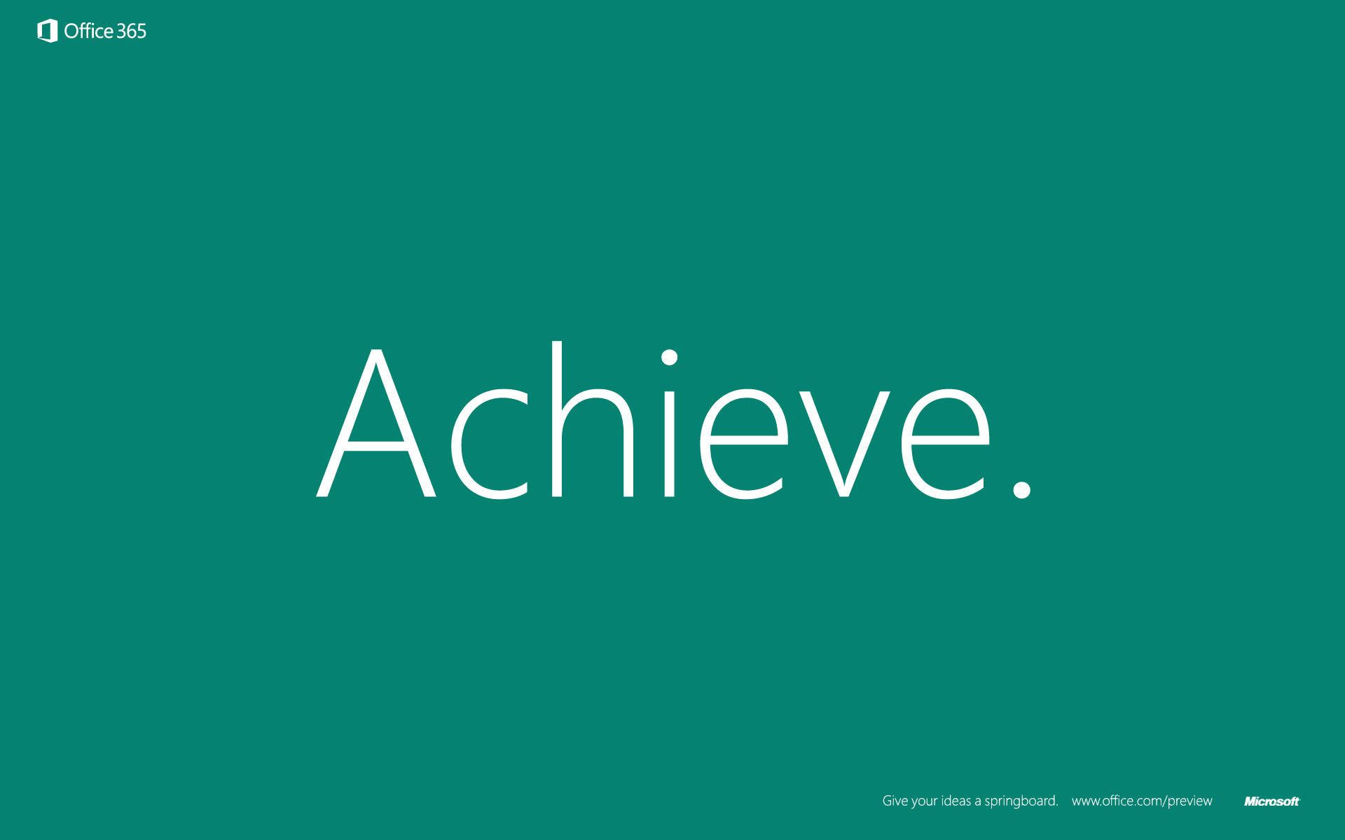 Achieve Office 365 Wallpaper