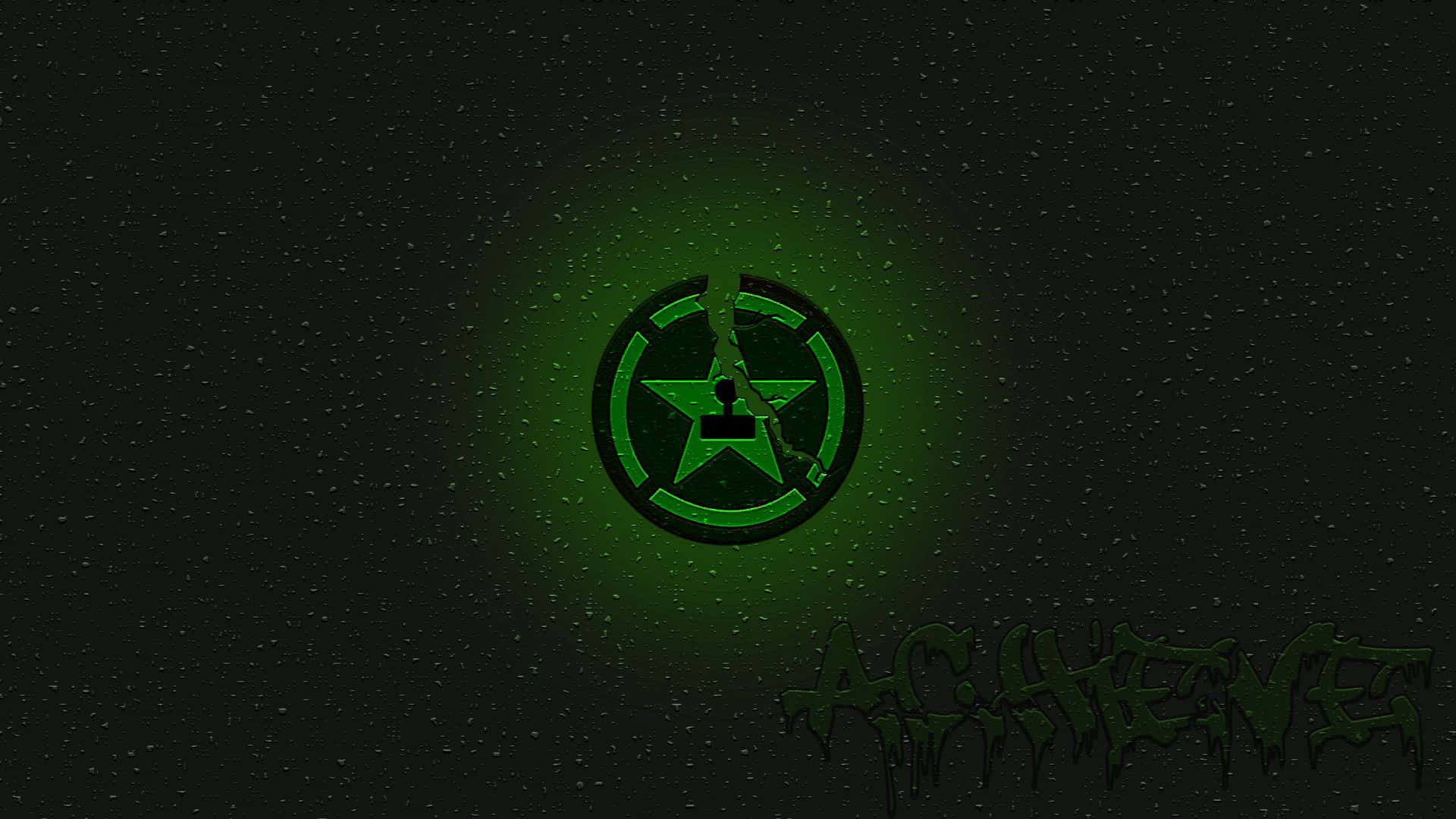 Eingrünes Logo Mit Schwarzem Hintergrund. Wallpaper