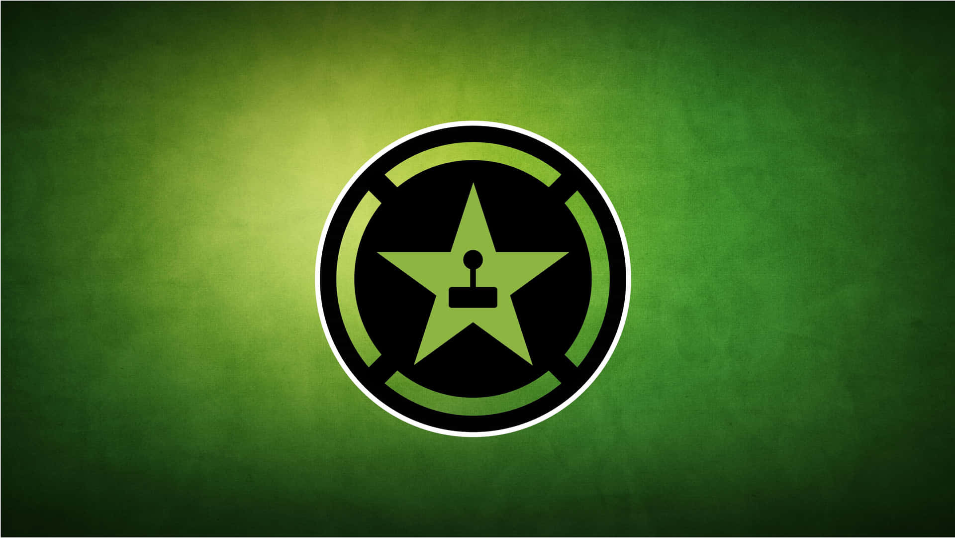 A Green Background With A Star On It Wallpaper