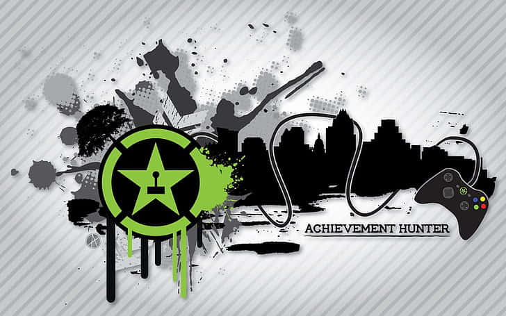 A Logo With A Green And Black Logo Wallpaper