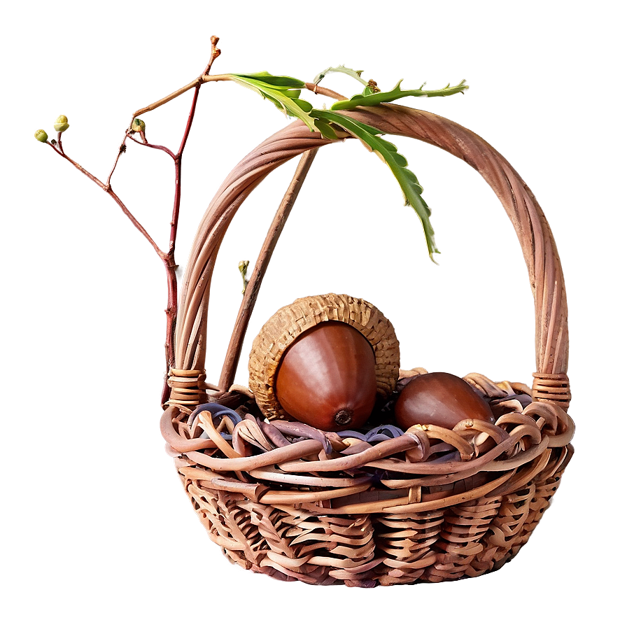 Download Acorn In Basket Png 05252024 | Wallpapers.com