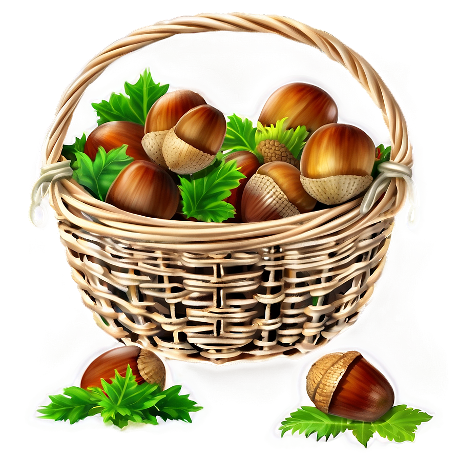 Acorn In Basket Png Gna PNG