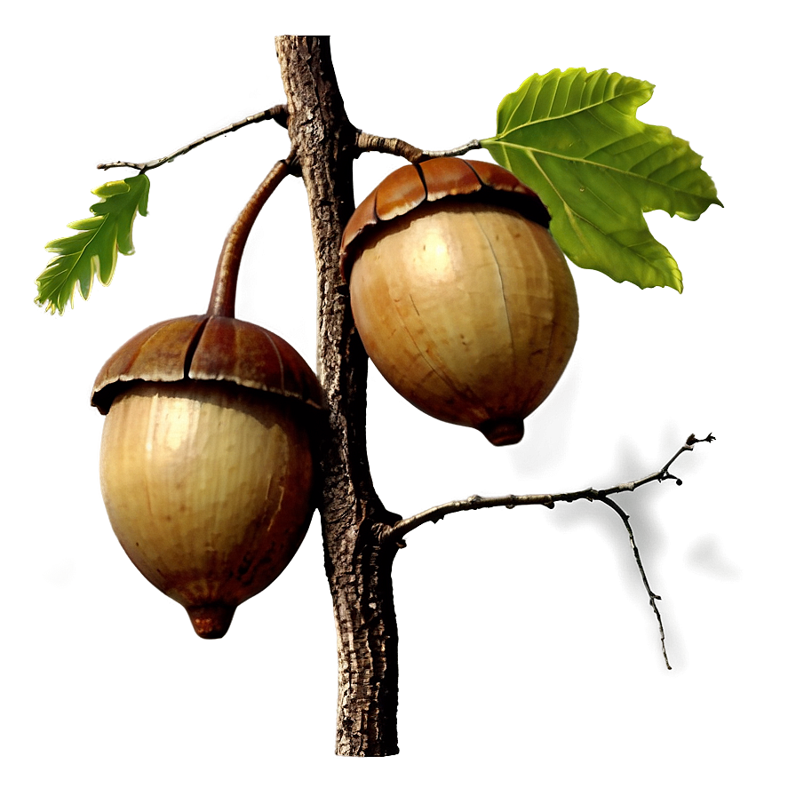 Acorn On Branch Png Pir PNG