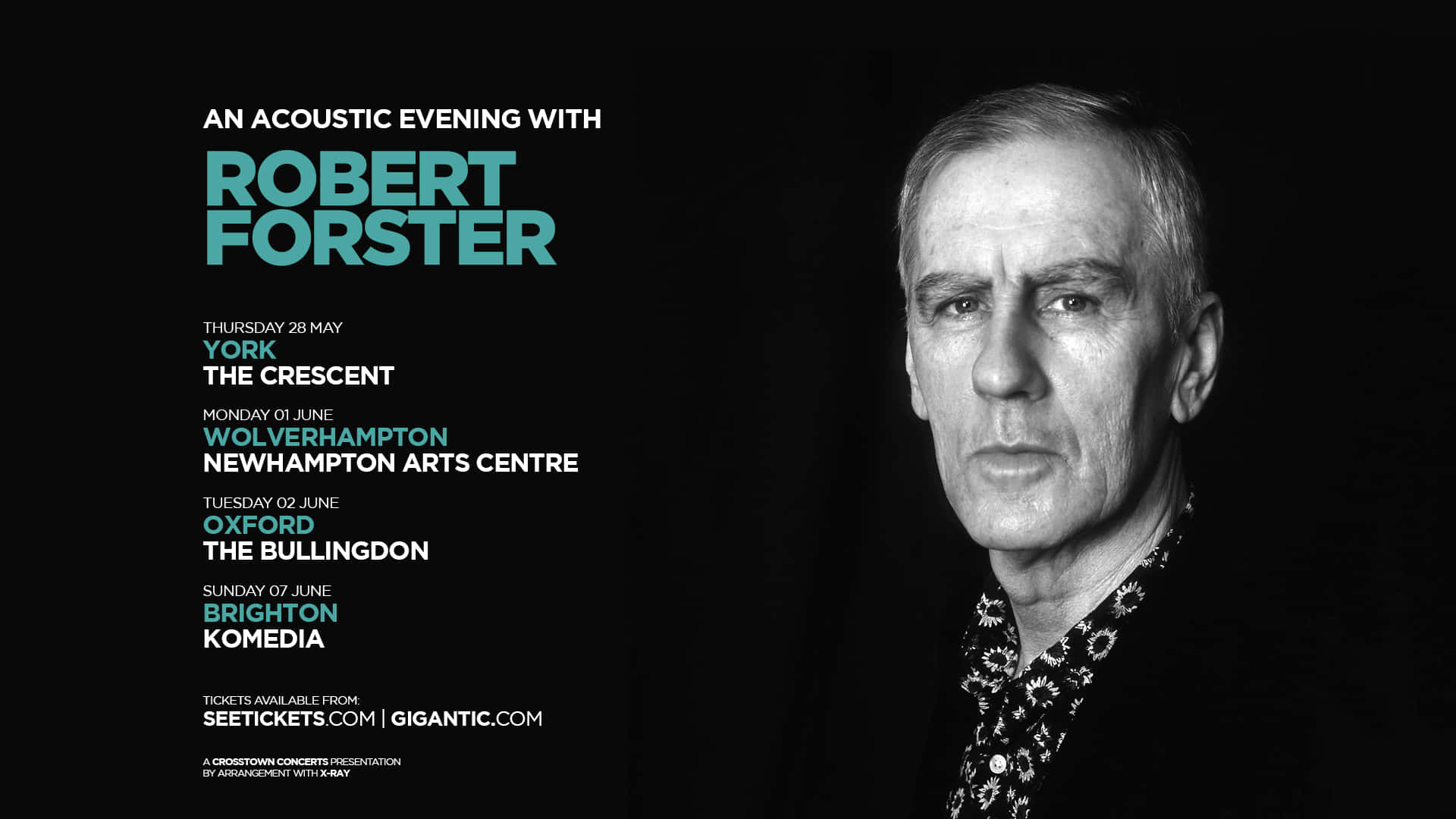 Grammy-nominated Artist Robert Forster performing on an Acoustic Evening Wallpaper