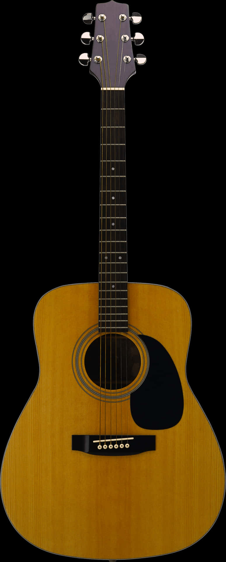 Acoustic Guitar Black Background PNG