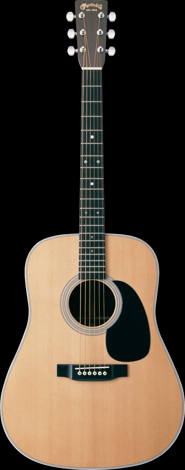 Acoustic Guitar Isolatedon White PNG