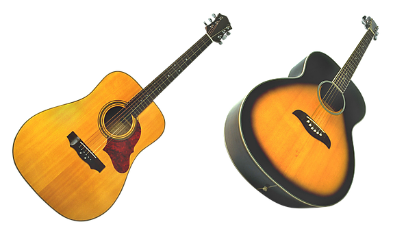 Acoustic Guitars Dual View PNG