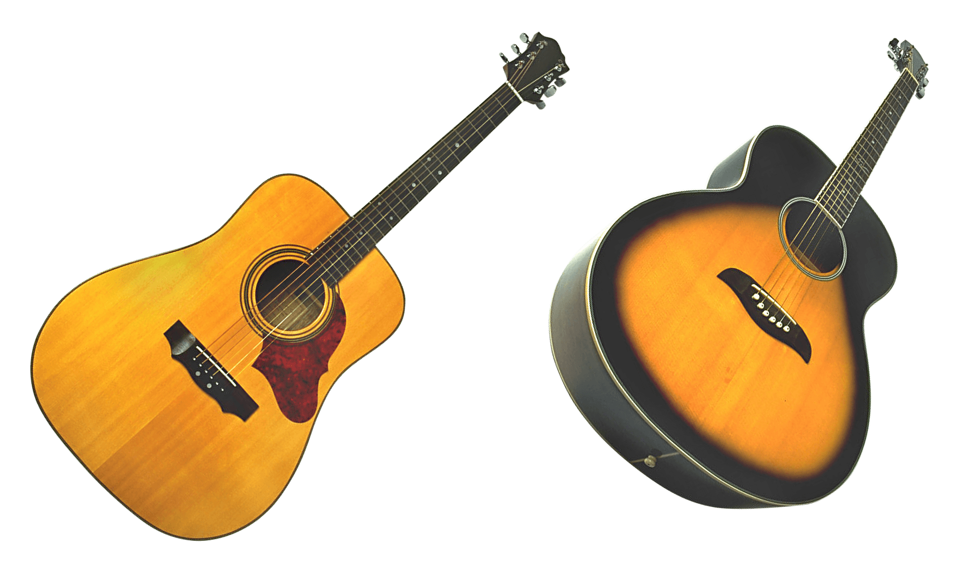 Acousticand Electric Guitars PNG