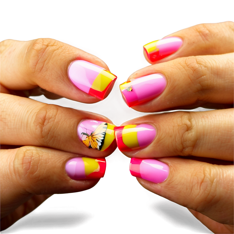 Acrylic Nails For Summer Png Pny PNG