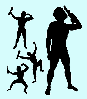 Action Hero Silhouettes PNG