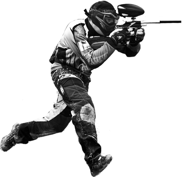 Action Packed Paintball Player PNG