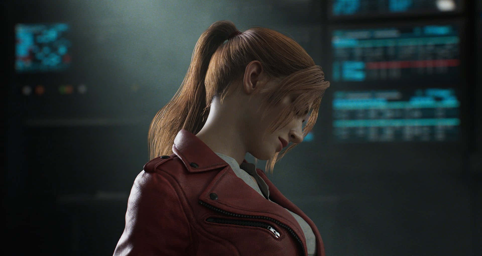 Action Ready Claire Redfield From Capcom's Resident Evil Franchise Wallpaper