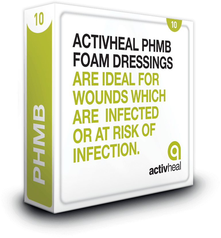 Activ Heal P H M B Foam Dressings Box PNG