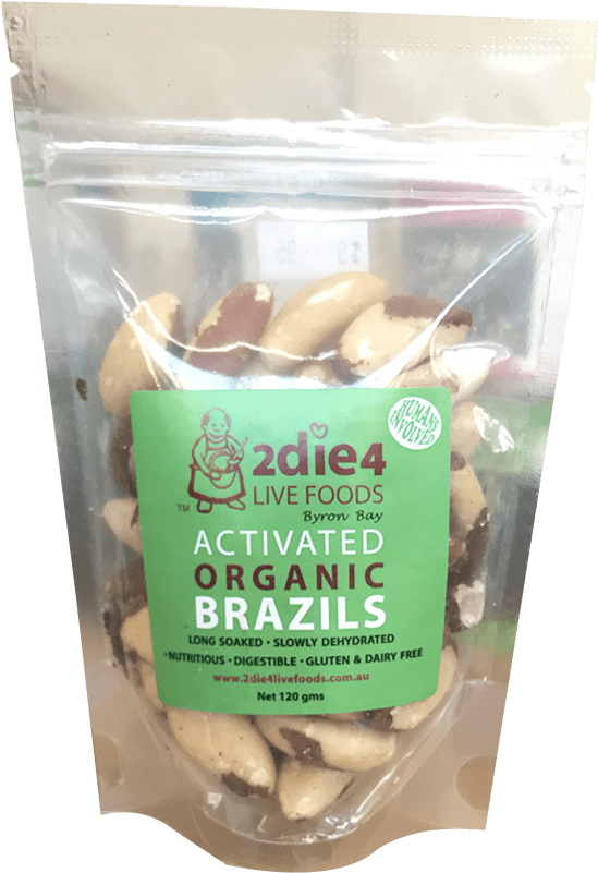 Activated Organic Brazil Nuts Packaging PNG